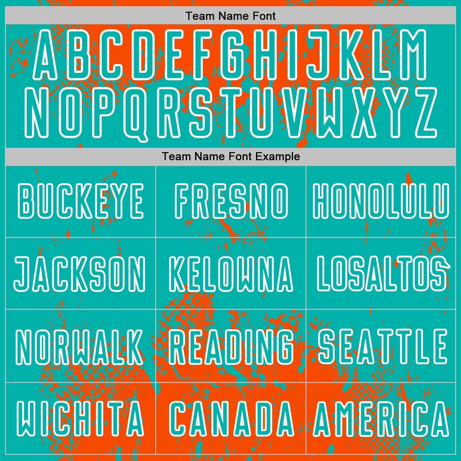 Custom Orange Aqua-White Abstract Splatter Grunge Art Sports Sublimation Soccer Uniform Jersey