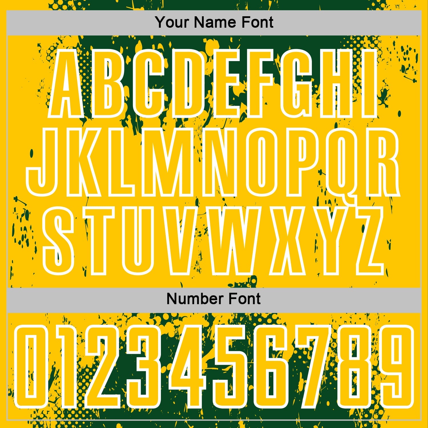 Custom Green Yellow-White Abstract Splatter Grunge Art Sports Sublimation Soccer Uniform Jersey