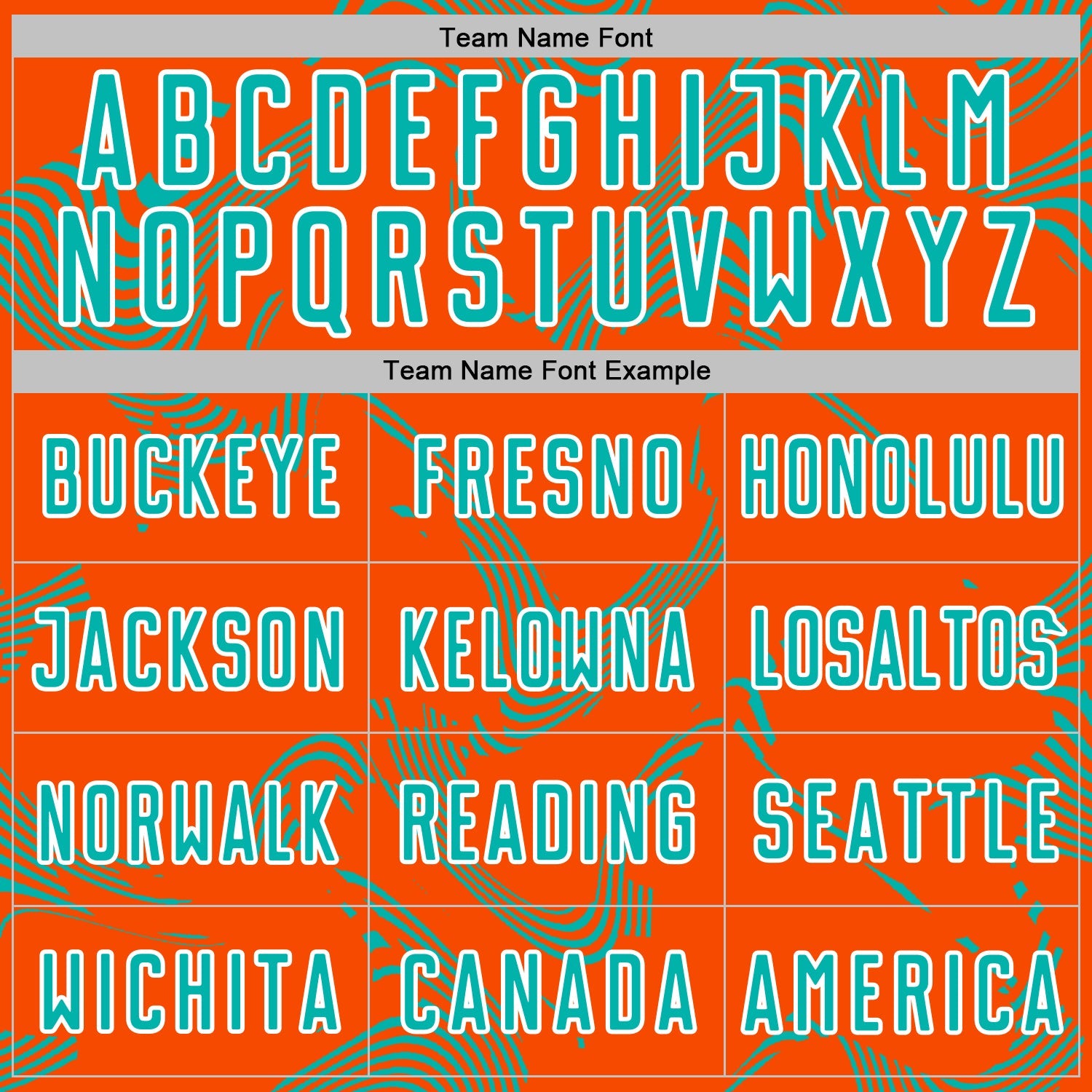 Custom Orange Aqua-White Curve Lines Sports Sublimation Soccer Uniform Jersey