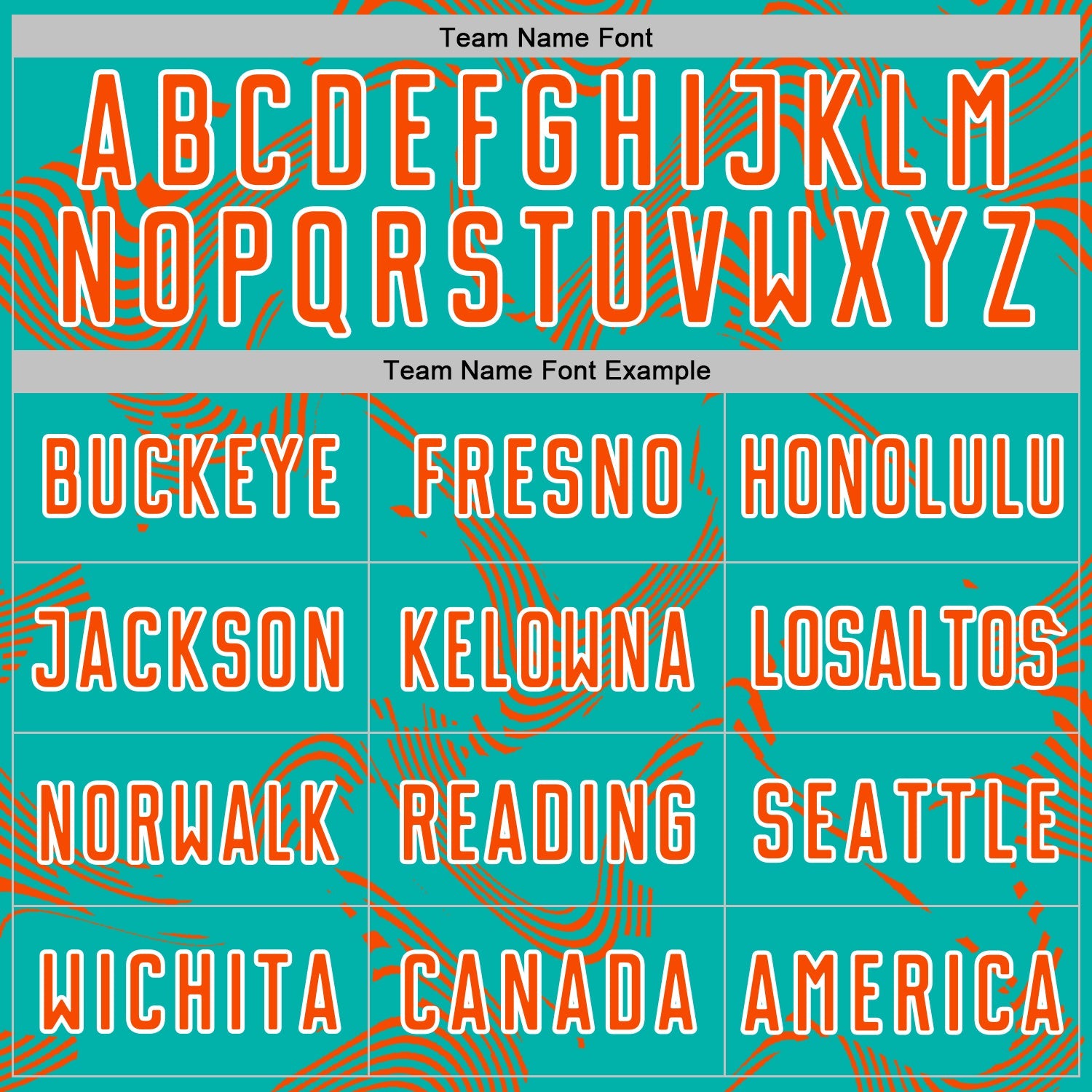 Custom Aqua Orange-White Curve Lines Sports Sublimation Soccer Uniform Jersey