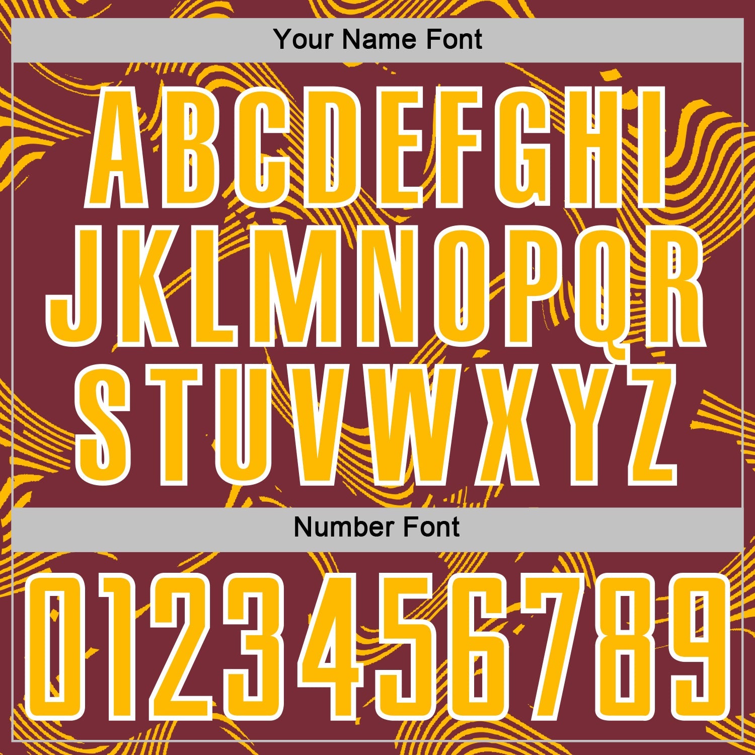 Custom Burgundy Gold-White Curve Lines Sports Sublimation Soccer Uniform Jersey