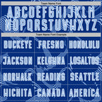 Custom Royal Light Blue-White Curve Lines Sports Sublimation Soccer Uniform Jersey