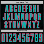 Custom Black Aqua-Neon Pink Geometric Shape Sports Sublimation Soccer Uniform Jersey