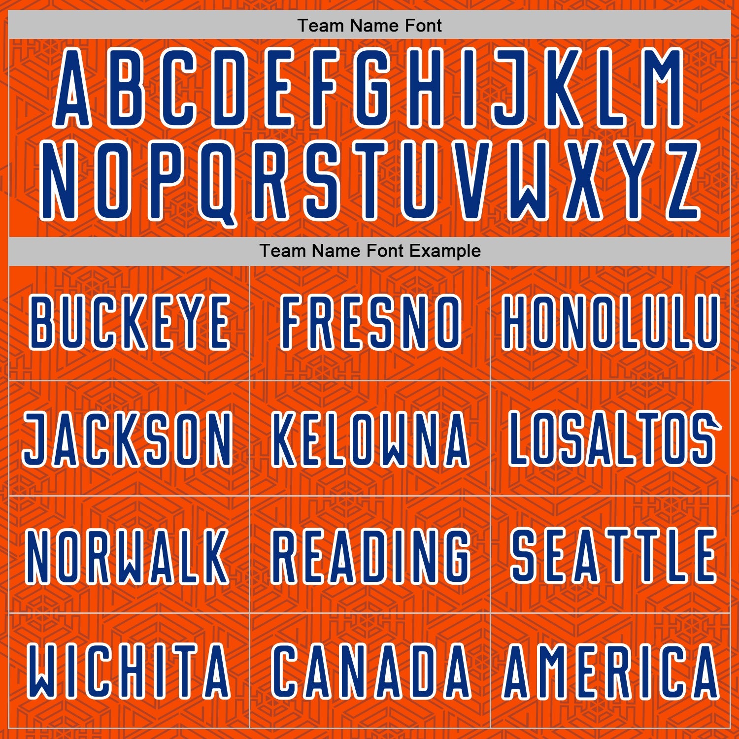 Custom Orange Royal-White Geometric Shape Sports Sublimation Soccer Uniform Jersey