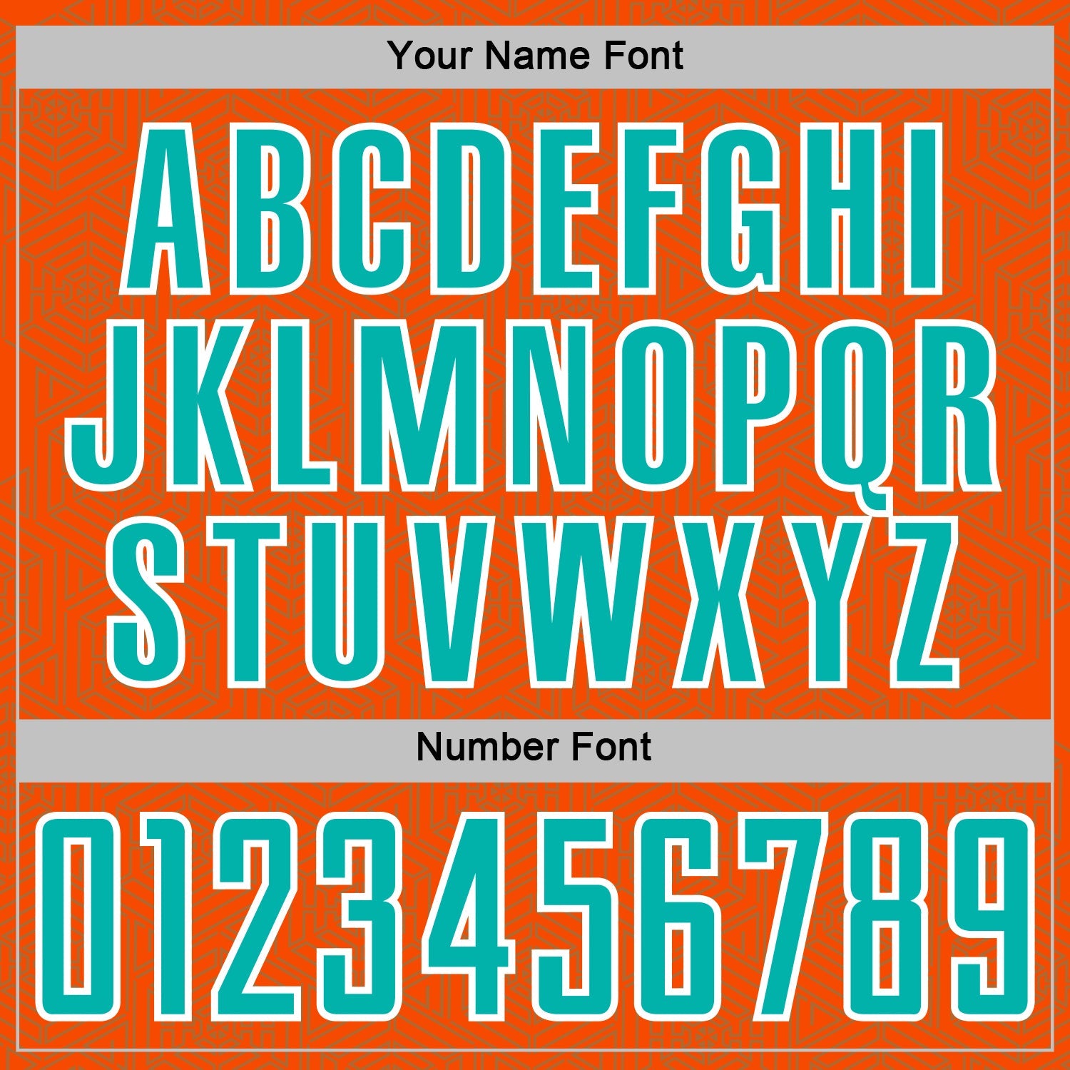 Custom Orange Aqua-White Geometric Shape Sports Sublimation Soccer Uniform Jersey