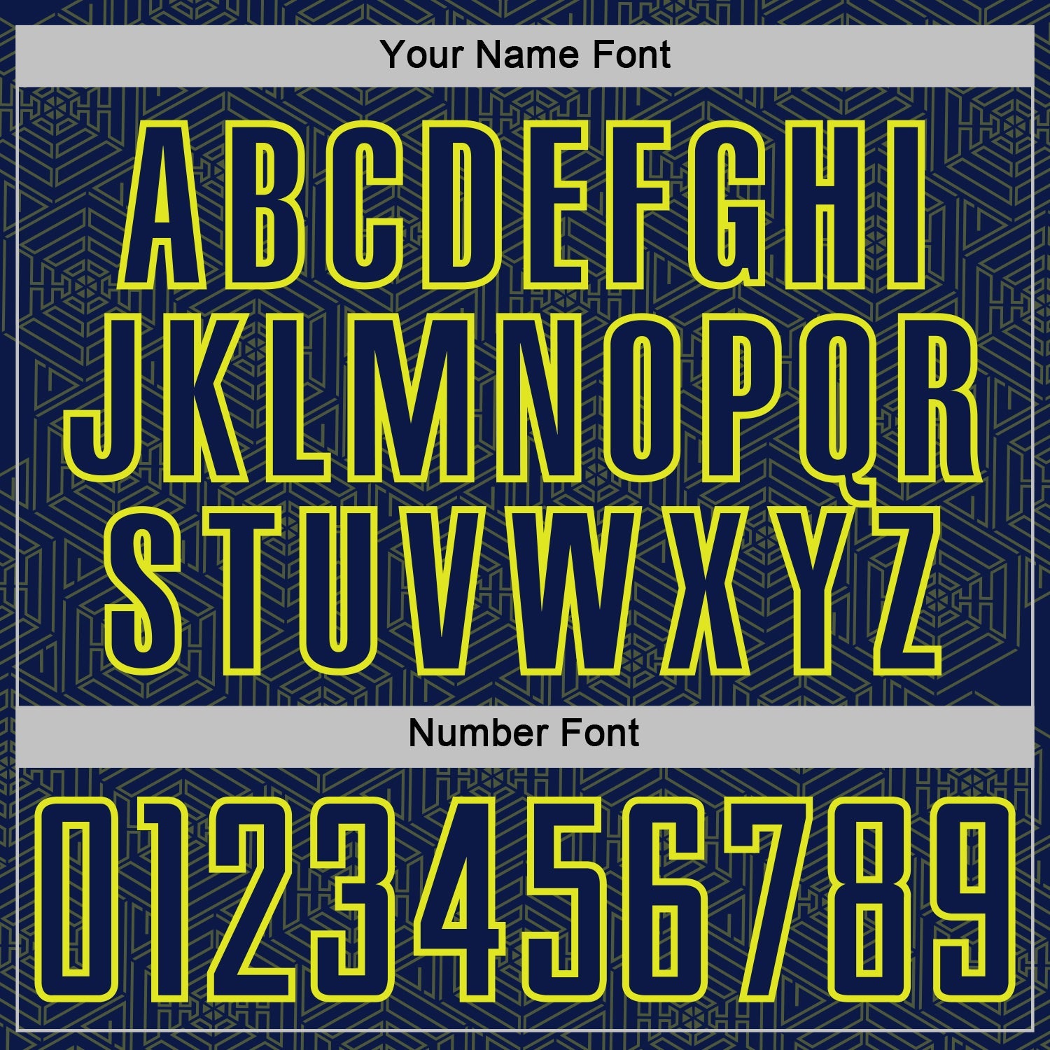 Custom Navy Neon Yellow Geometric Shape Sports Sublimation Soccer Uniform Jersey