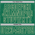 Custom Kelly Green Cream Geometric Shape Sports Sublimation Soccer Uniform Jersey