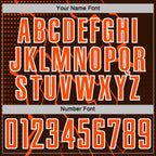 Custom Brown Orange-White Lightning Sports Sublimation Soccer Uniform Jersey