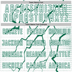 Custom White Kelly Green Lightning Sports Sublimation Soccer Uniform Jersey