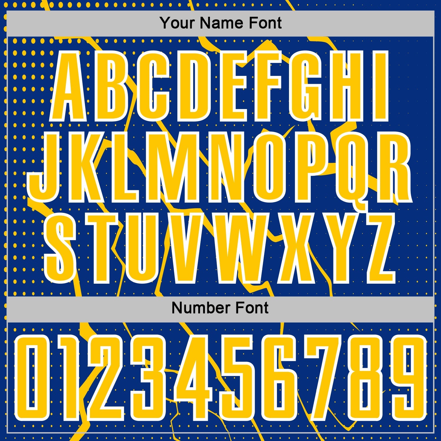 Custom Royal Yellow-White Lightning Sports Sublimation Soccer Uniform Jersey