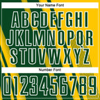 Custom Yellow Green-White Lines Sports Sublimation Soccer Uniform Jersey