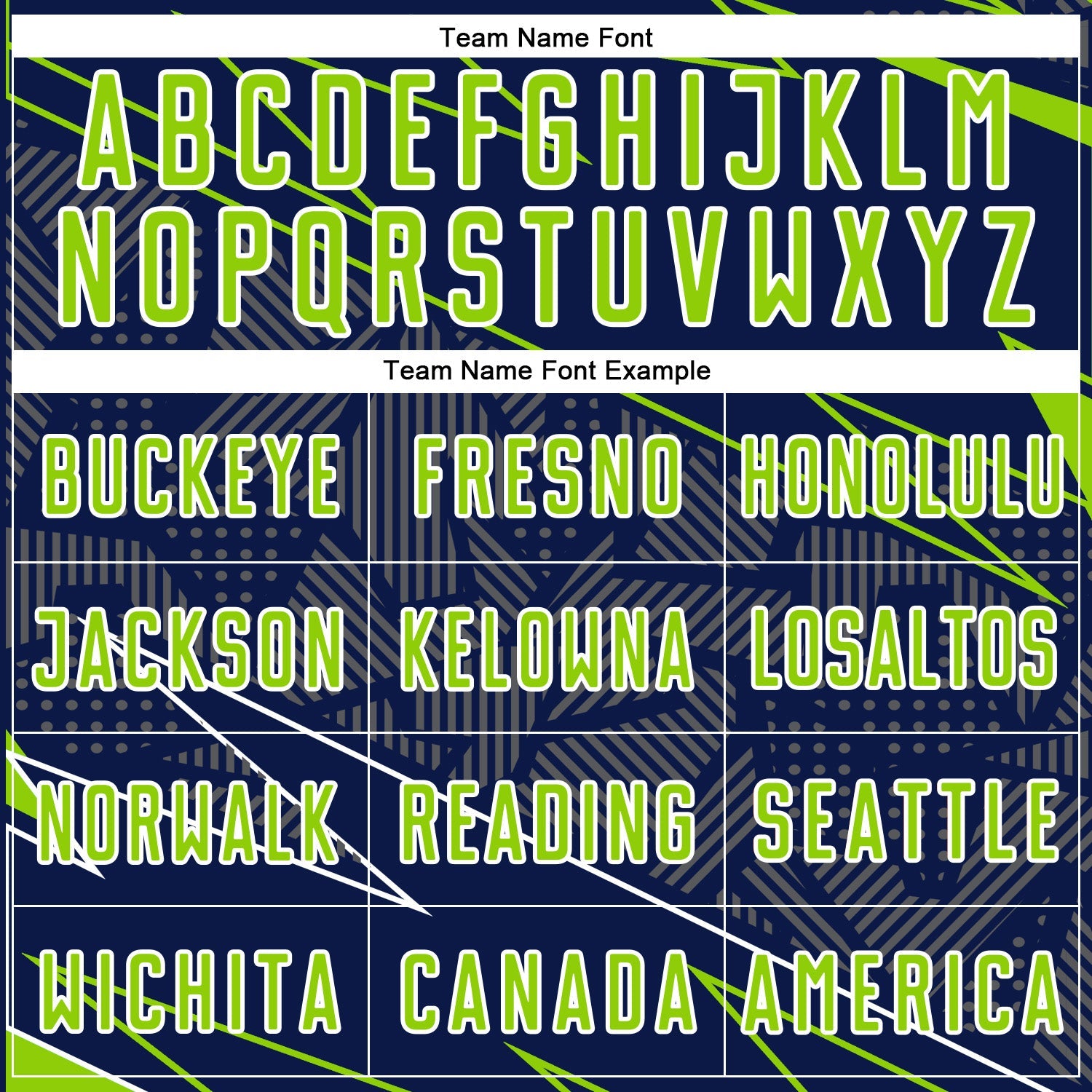 Custom Navy Neon Green-White Lines Sports Sublimation Soccer Uniform Jersey