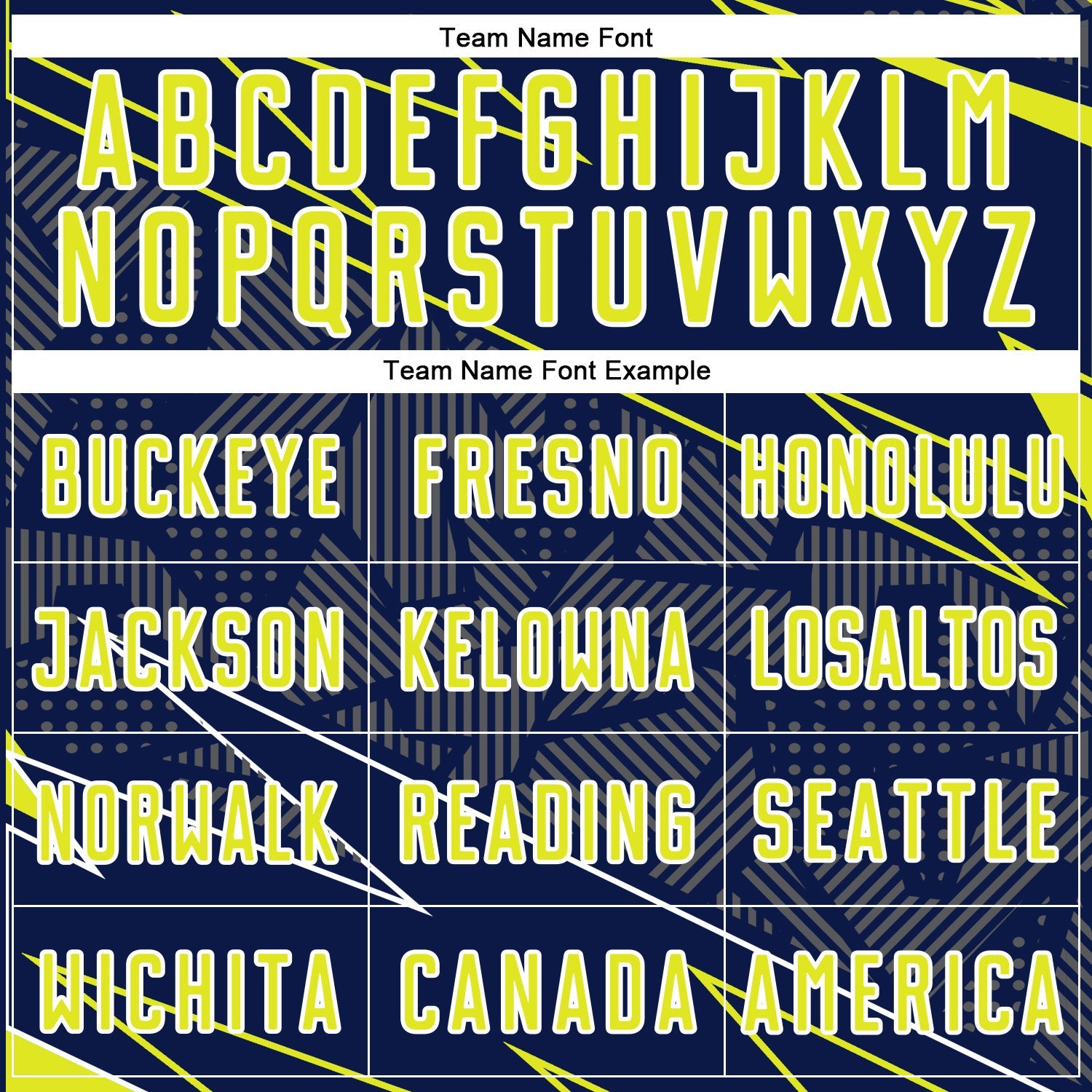 Custom Navy Neon Yellow-White Lines Sports Sublimation Soccer Uniform Jersey