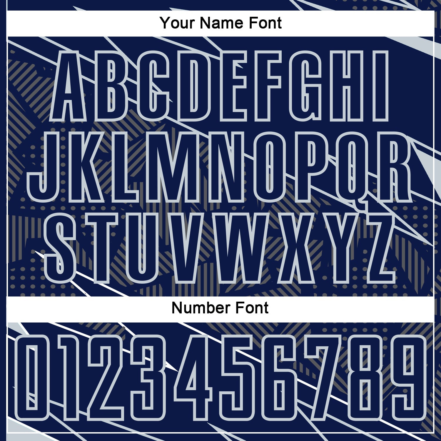 Custom Navy Silver Lines Sports Sublimation Soccer Uniform Jersey