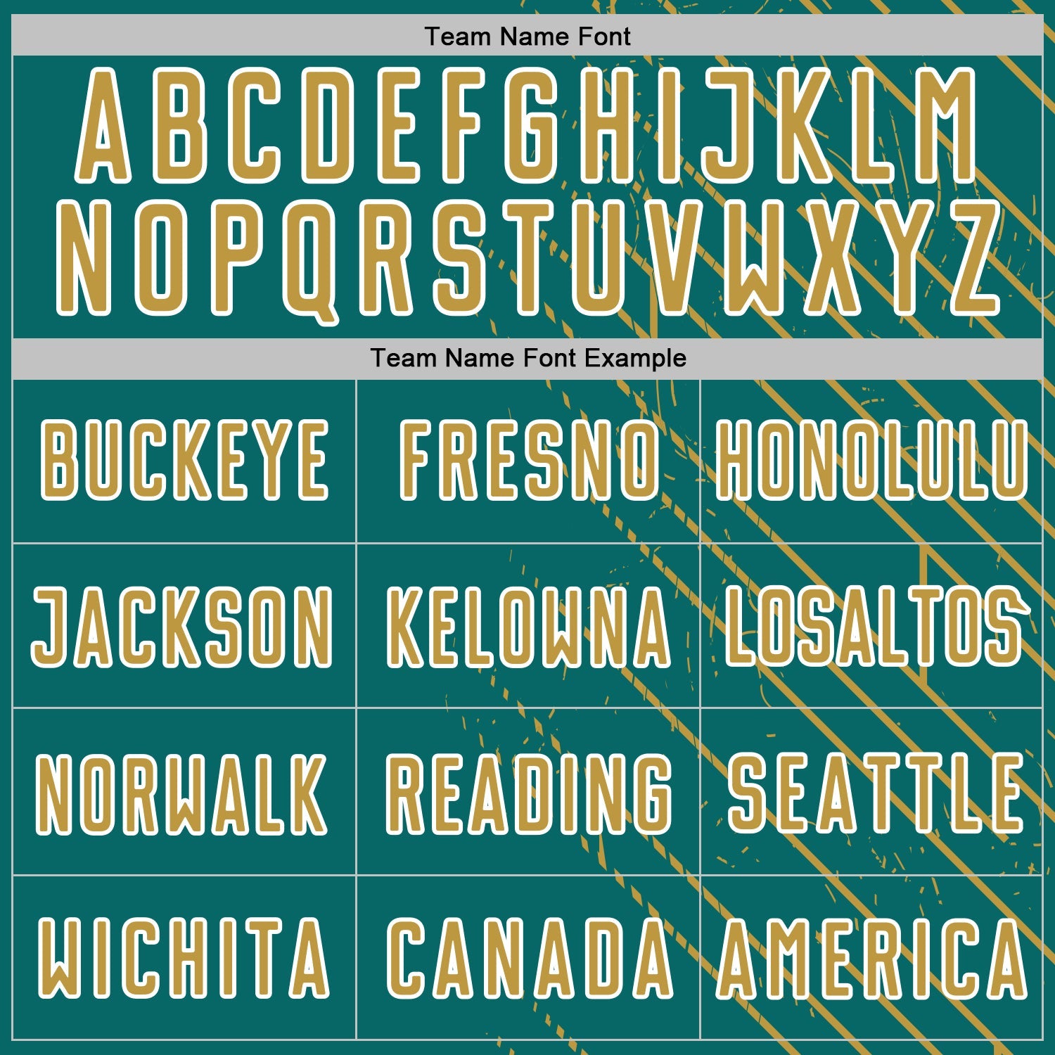 Custom Teal Old Gold-White Lines Sports Sublimation Soccer Uniform Jersey