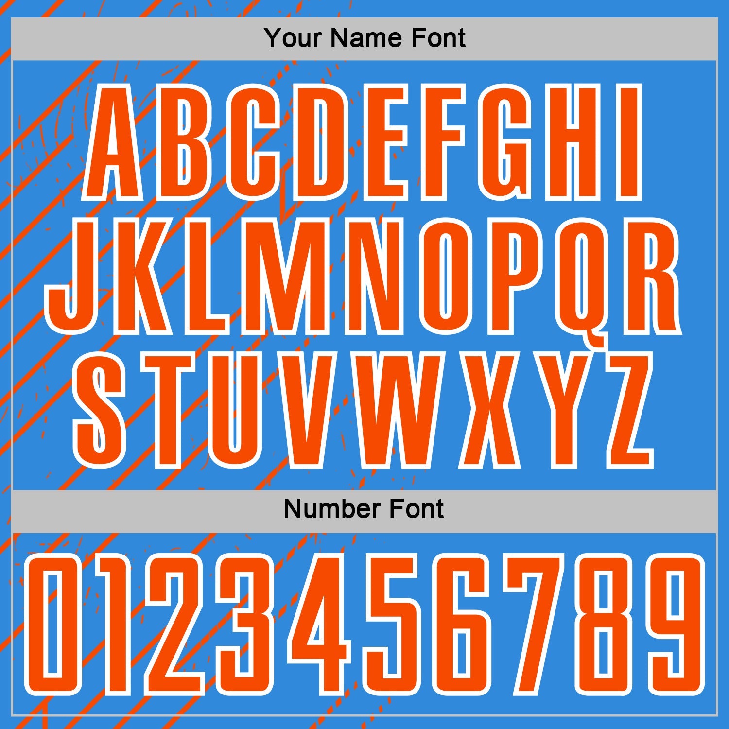 Custom Powder Blue Orange-White Lines Sports Sublimation Soccer Uniform Jersey