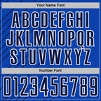 Custom Thunder Blue Navy-White Lines Sports Sublimation Soccer Uniform Jersey