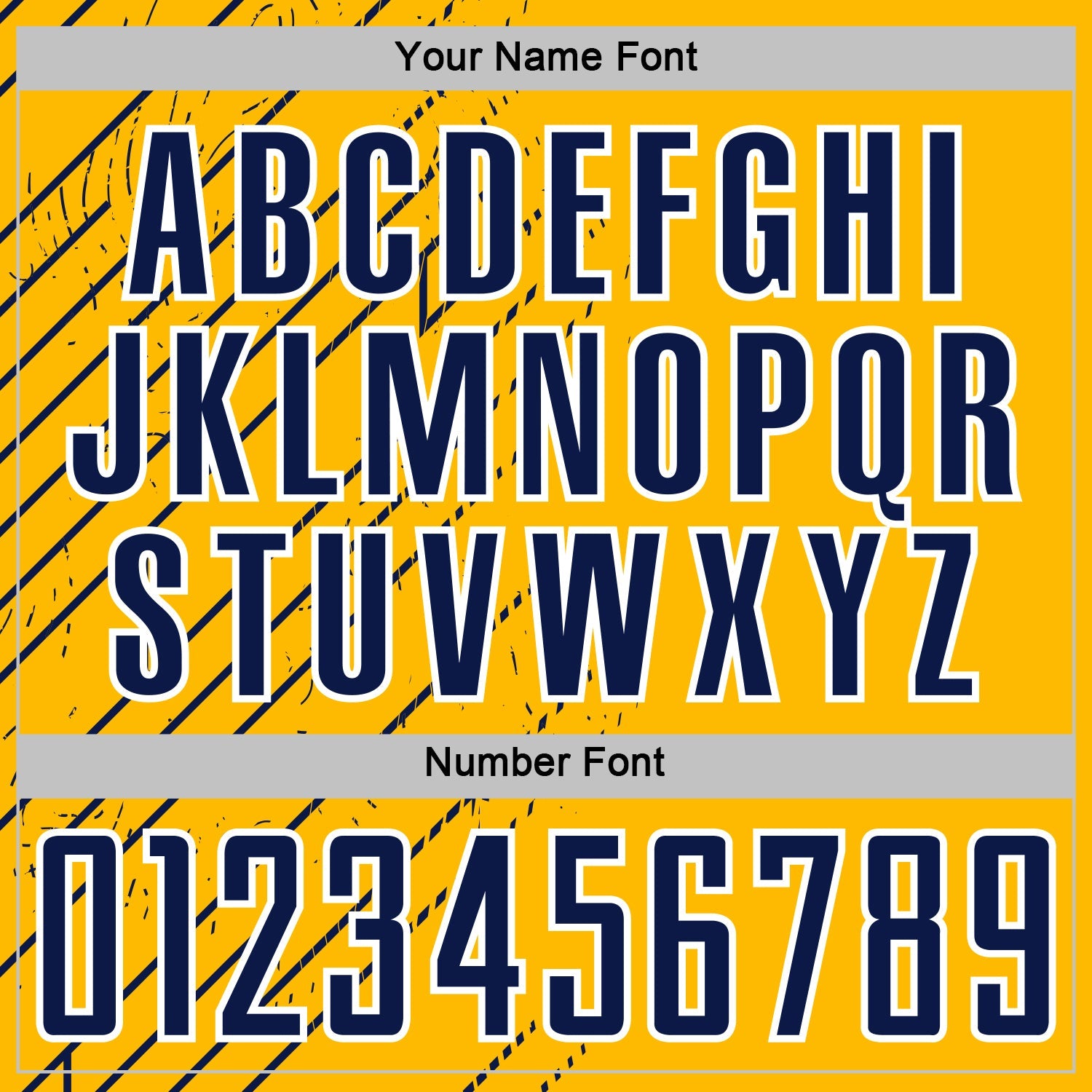 Custom Gold Navy-White Lines Sports Sublimation Soccer Uniform Jersey