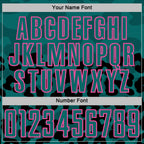 Custom Black Teal-Pink Animal Leopard Print Sports Sublimation Soccer Uniform Jersey