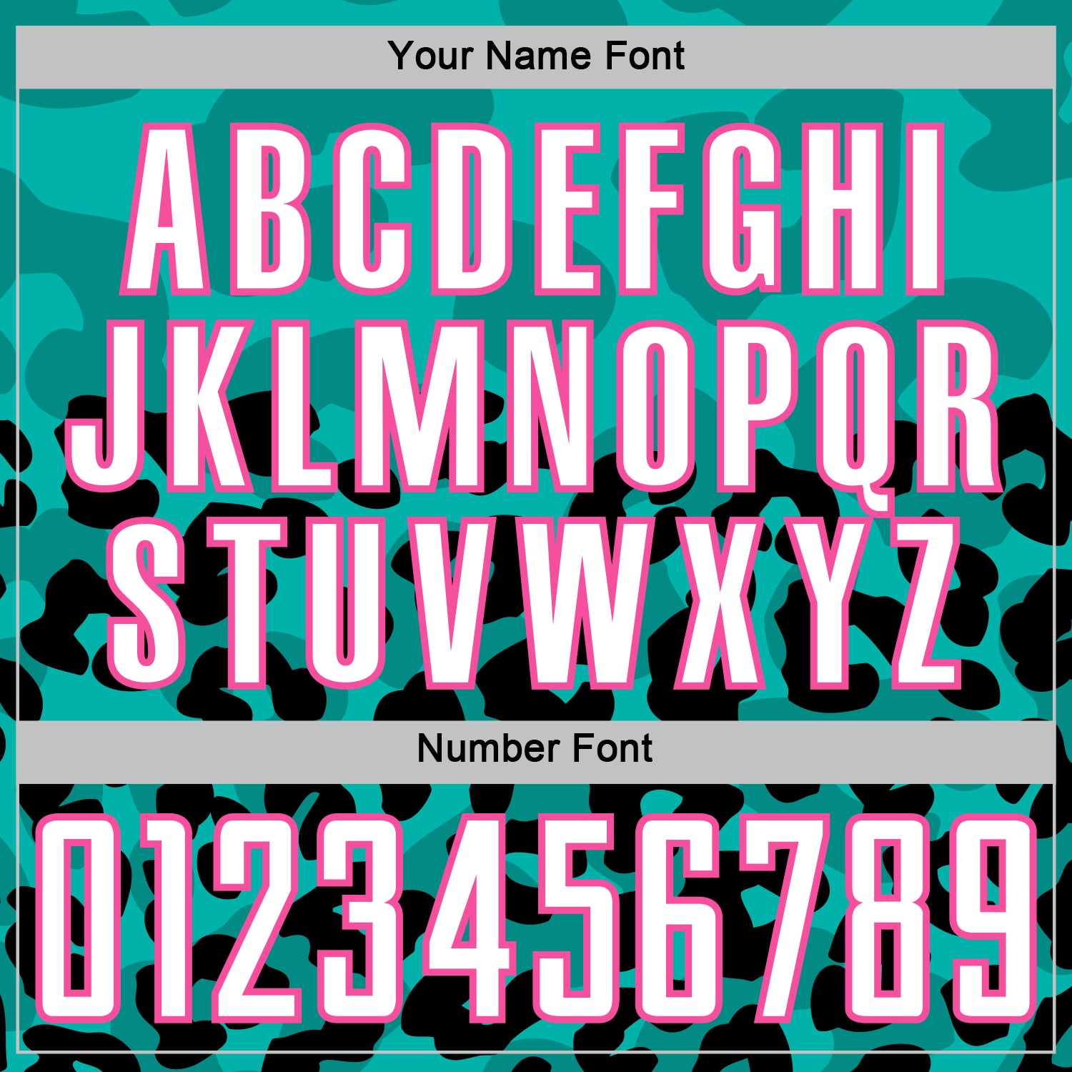 Custom Black White Aqua-Pink Animal Leopard Print Sports Sublimation Soccer Uniform Jersey