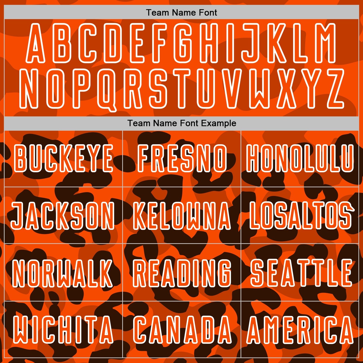 Custom Brown Orange-White Animal Leopard Print Sports Sublimation Soccer Uniform Jersey