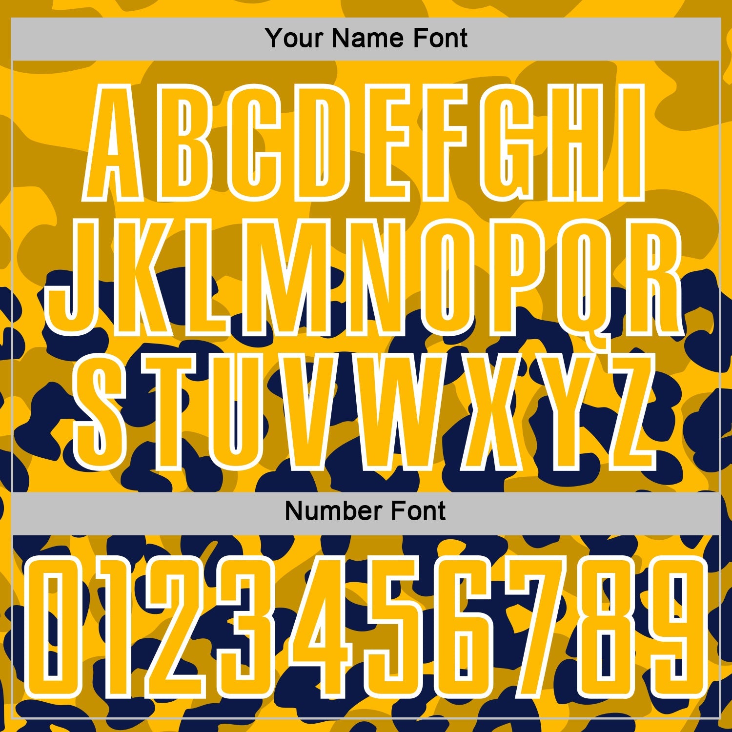 Custom Navy Gold-White Animal Leopard Print Sports Sublimation Soccer Uniform Jersey