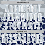 Custom Navy Silver-White Animal Leopard Print Sports Sublimation Soccer Uniform Jersey