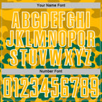 Custom Kelly Green Gold-White Animal Leopard Print Sports Sublimation Soccer Uniform Jersey