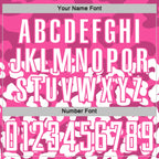 Custom White Pink Animal Leopard Print Sports Sublimation Soccer Uniform Jersey