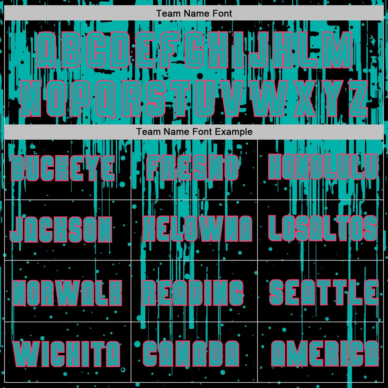 Custom Black Aqua-Neon Pink Dripping Splatte Pattern Sports Sublimation Soccer Uniform Jersey