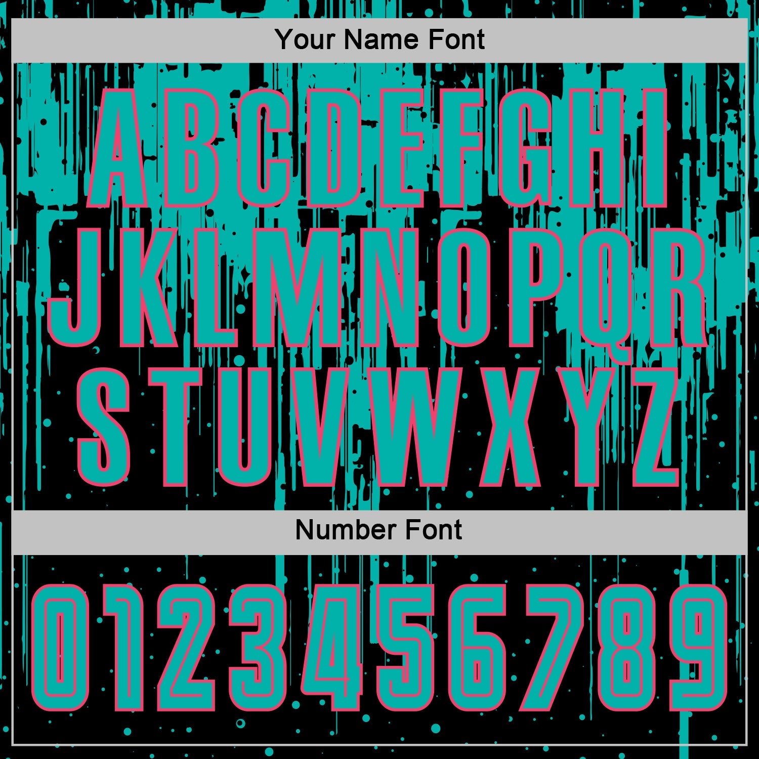 Custom Black Aqua-Neon Pink Dripping Splatte Pattern Sports Sublimation Soccer Uniform Jersey