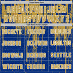 Custom Royal Old Gold-White Dripping Splatte Pattern Sports Sublimation Soccer Uniform Jersey