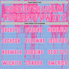 Custom Light Blue Pink-White Dripping Splatte Pattern Sports Sublimation Soccer Uniform Jersey