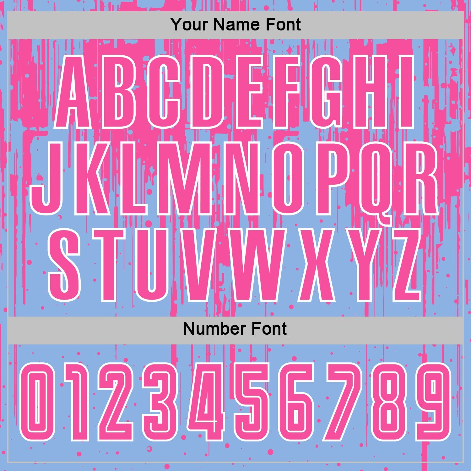 Custom Light Blue Pink-White Dripping Splatte Pattern Sports Sublimation Soccer Uniform Jersey