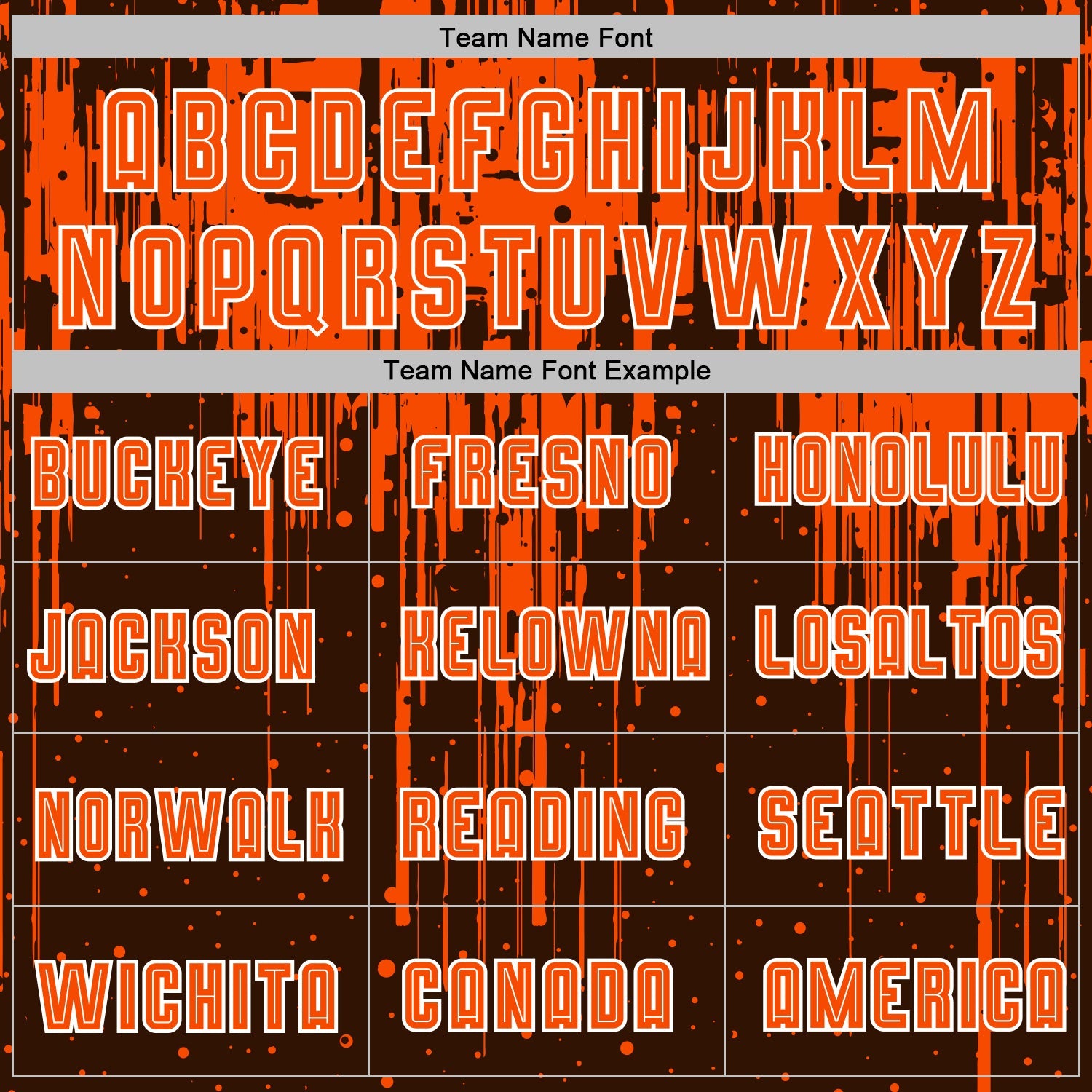 Custom Brown Orange-White Dripping Splatte Pattern Sports Sublimation Soccer Uniform Jersey