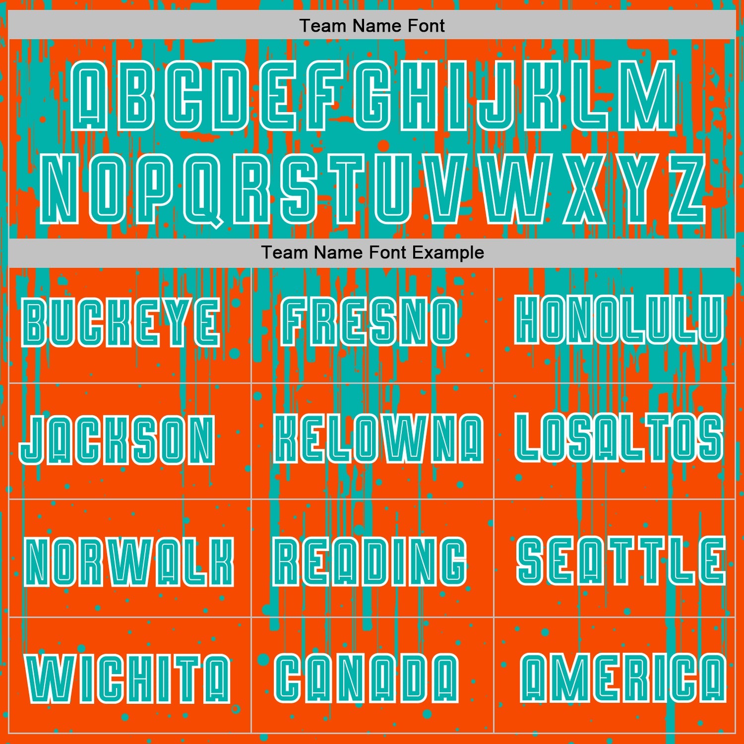 Custom Orange Aqua-White Dripping Splatte Pattern Sports Sublimation Soccer Uniform Jersey