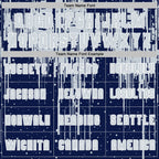 Custom Navy Silver-White Dripping Splatte Pattern Sports Sublimation Soccer Uniform Jersey