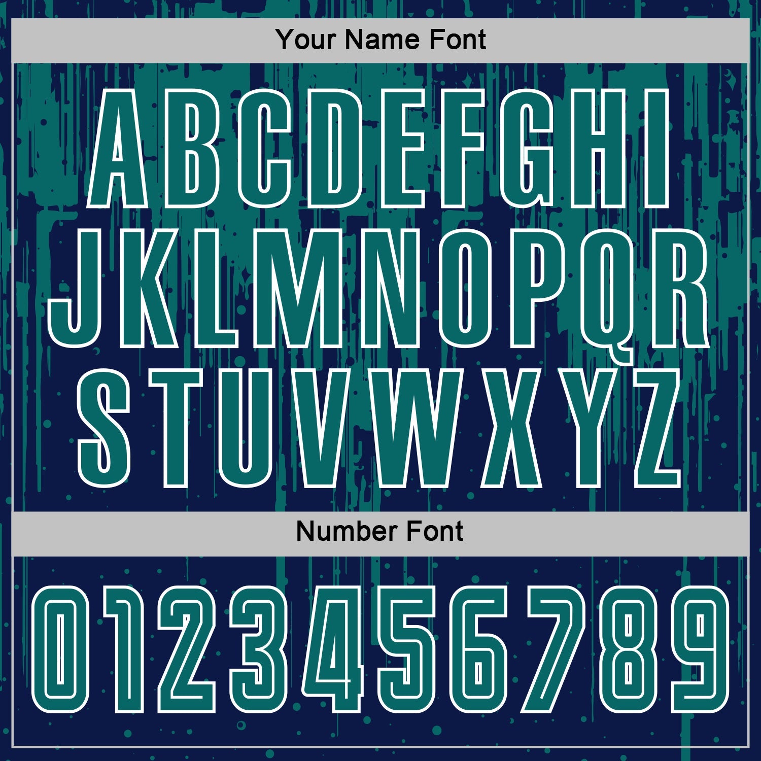 Custom Navy Teal-White Dripping Splatte Pattern Sports Sublimation Soccer Uniform Jersey