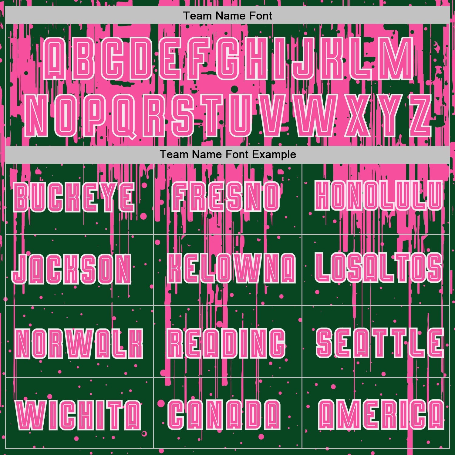 Custom Green Pink-White Dripping Splatte Pattern Sports Sublimation Soccer Uniform Jersey