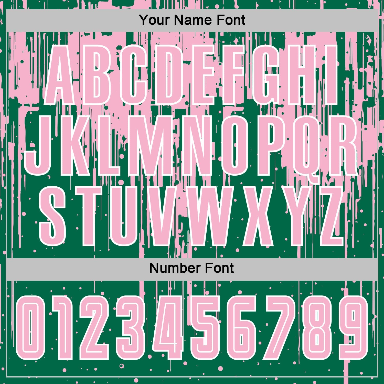 Custom Kelly Green Light Pink-White Dripping Splatte Pattern Sports Sublimation Soccer Uniform Jersey