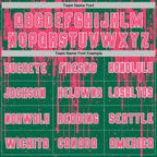 Custom Kelly Green Neon Pink-White Dripping Splatte Pattern Sports Sublimation Soccer Uniform Jersey