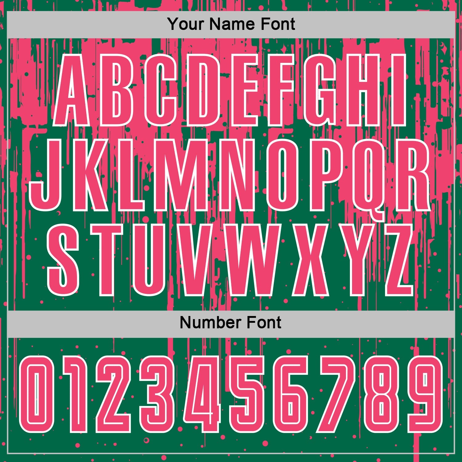 Custom Kelly Green Neon Pink-White Dripping Splatte Pattern Sports Sublimation Soccer Uniform Jersey