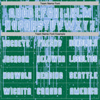 Custom Kelly Green Light Blue-White Dripping Splatte Pattern Sports Sublimation Soccer Uniform Jersey