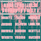 Custom Teal Medium Pink-White Dripping Splatte Pattern Sports Sublimation Soccer Uniform Jersey