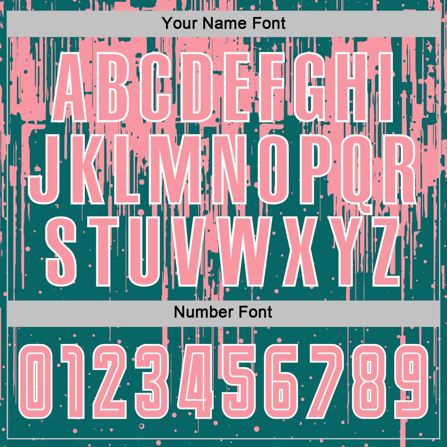 Custom Teal Medium Pink-White Dripping Splatte Pattern Sports Sublimation Soccer Uniform Jersey