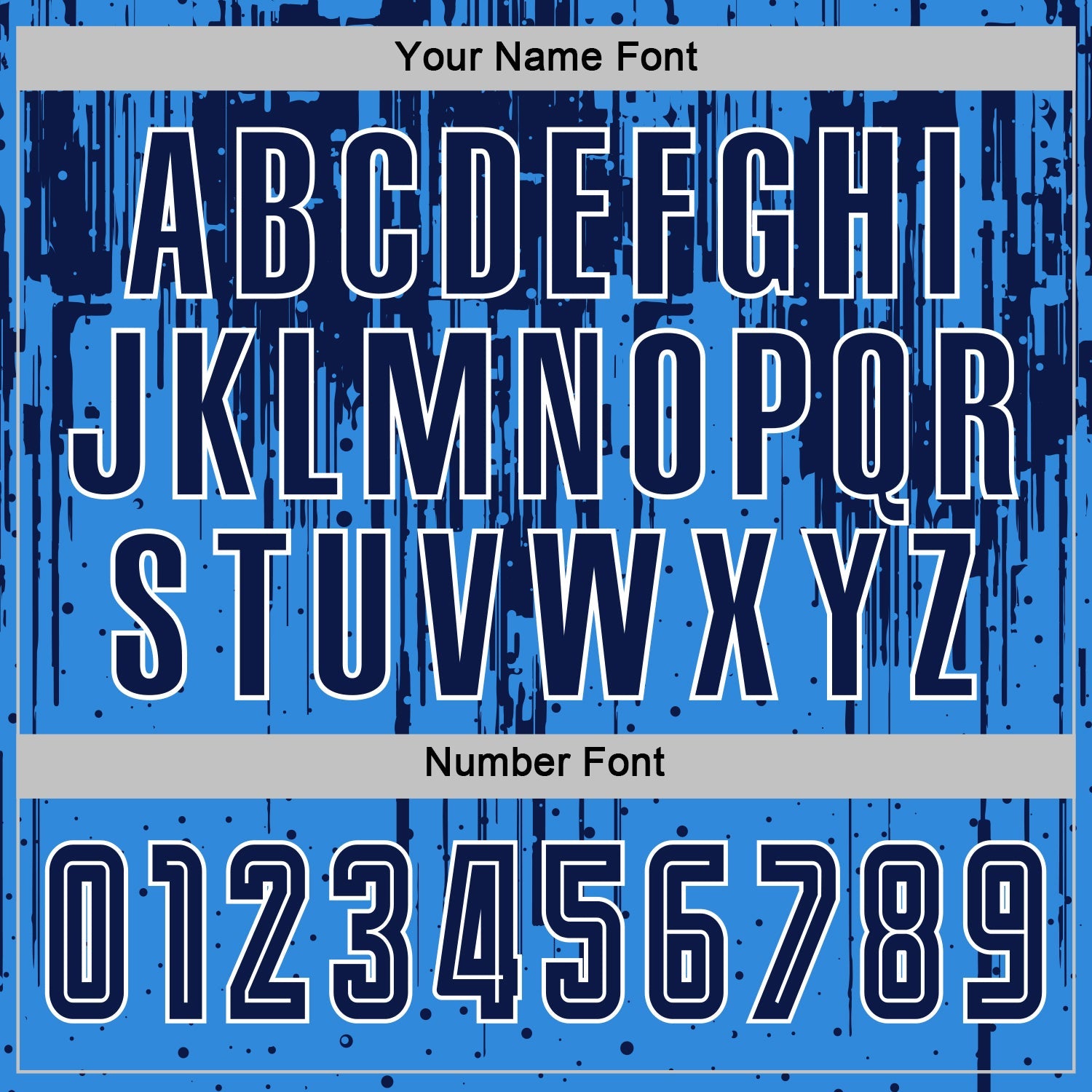 Custom Powder Blue Navy-White Dripping Splatte Pattern Sports Sublimation Soccer Uniform Jersey