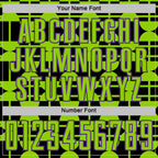 Custom Black Neon Green-Purple Geometric Shapes Sports Sublimation Soccer Uniform Jersey