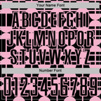 Custom Black Light Pink Geometric Shapes Sports Sublimation Soccer Uniform Jersey