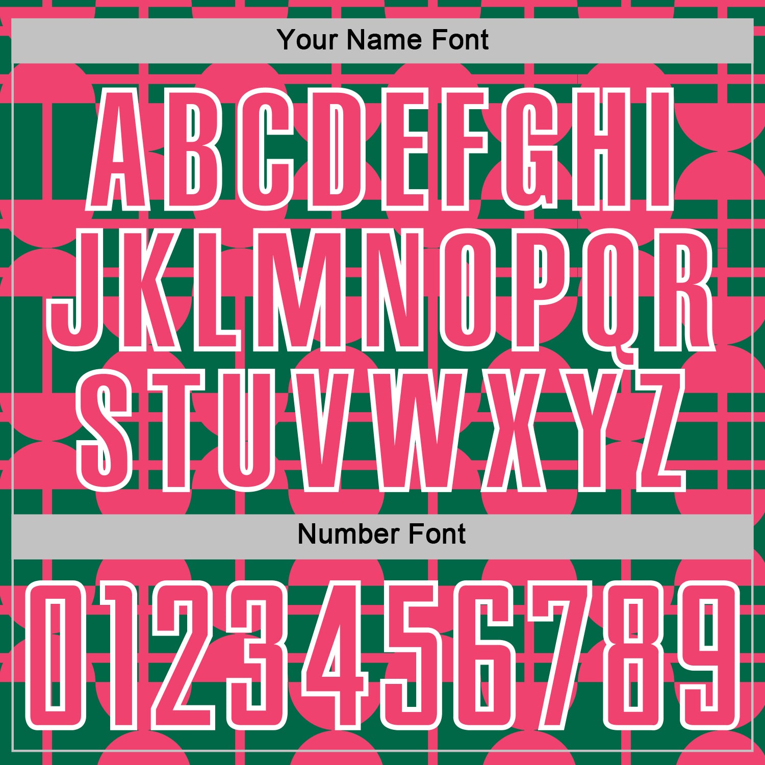 Custom Kelly Green Neon Pink-White Geometric Shapes Sports Sublimation Soccer Uniform Jersey