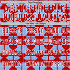 Custom Light Blue Red-White Geometric Shapes Sports Sublimation Soccer Uniform Jersey